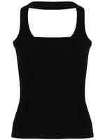 Black Scoop Neck Top 1