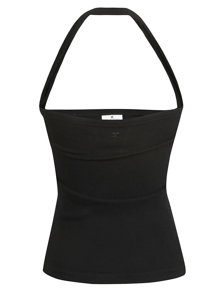Black Scoop Neck Top 2