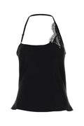 Black Lace One Shoulder Top 1