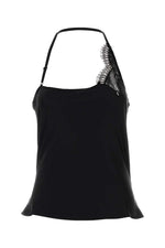 Black Lace One Shoulder Top 1