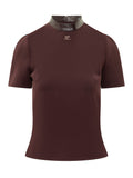 Maroon Mock Collar Top 1