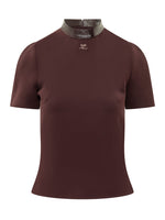 Maroon Mock Collar Top 1