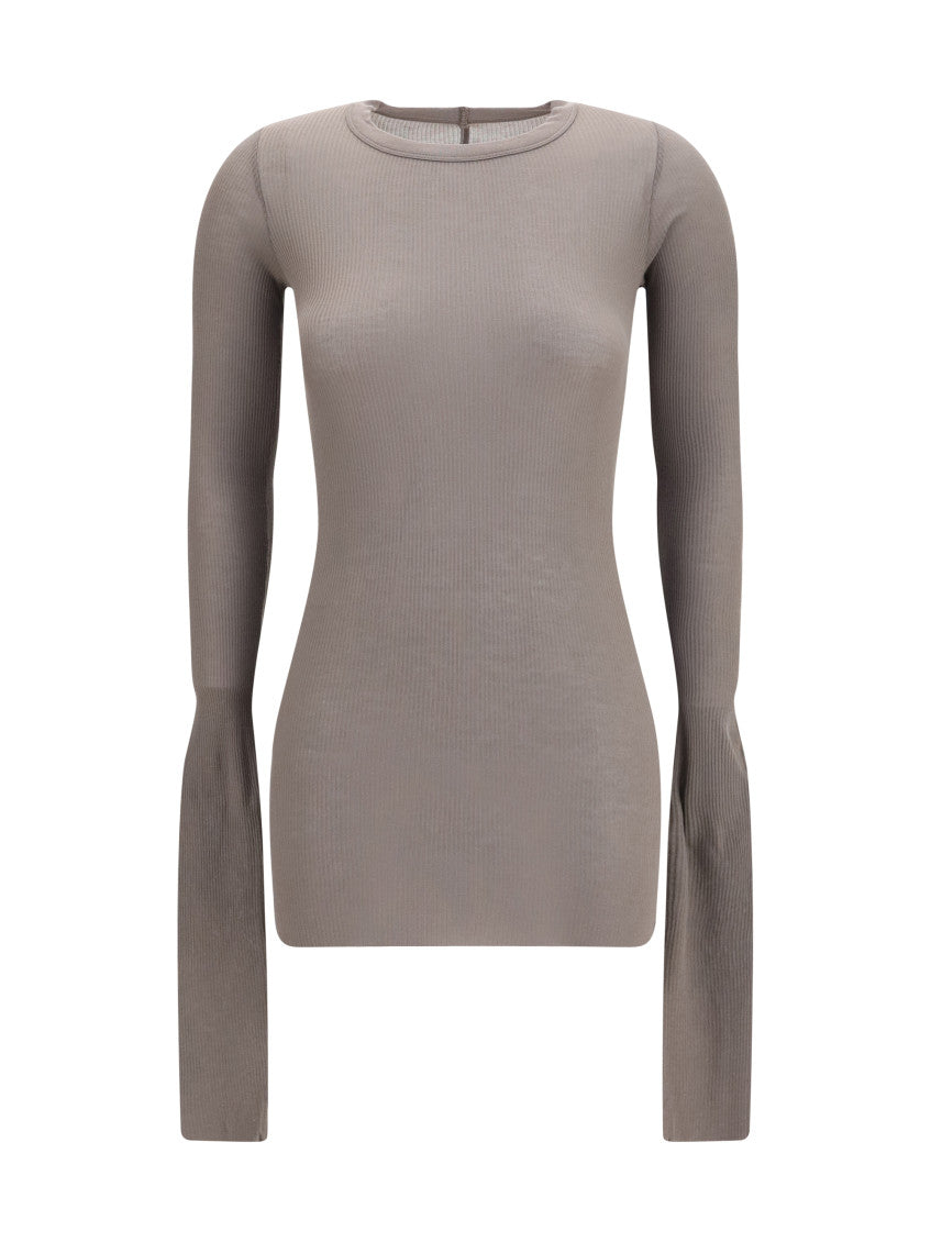 Grey Crew Neck Top 1