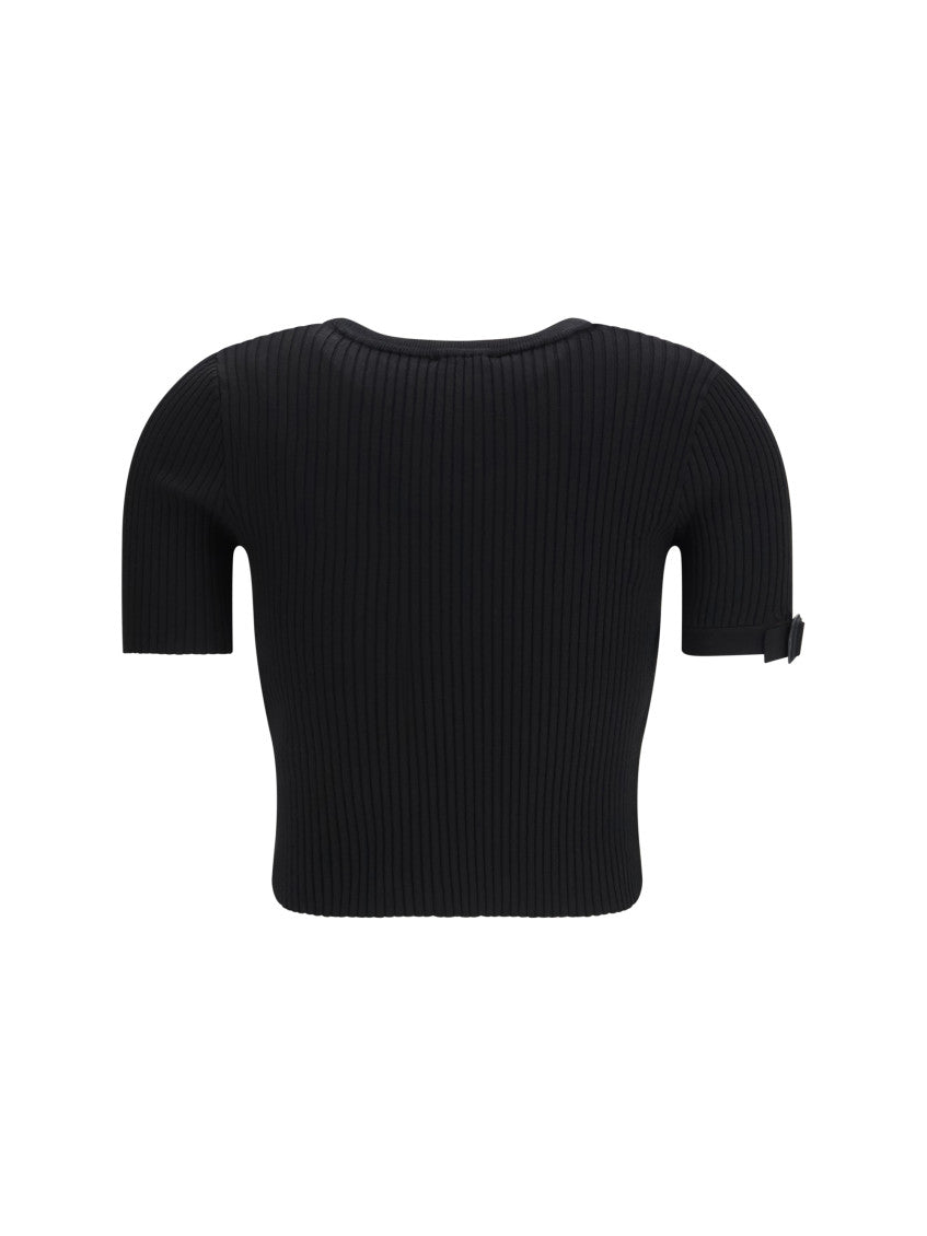 Black Crew Neck Top 2