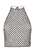 Brown Crochet Halter Neck Top 1