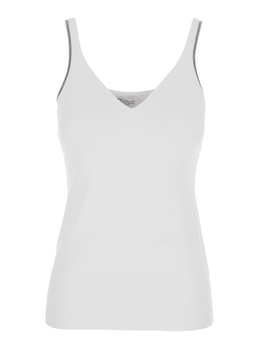 White V Neck Top 1