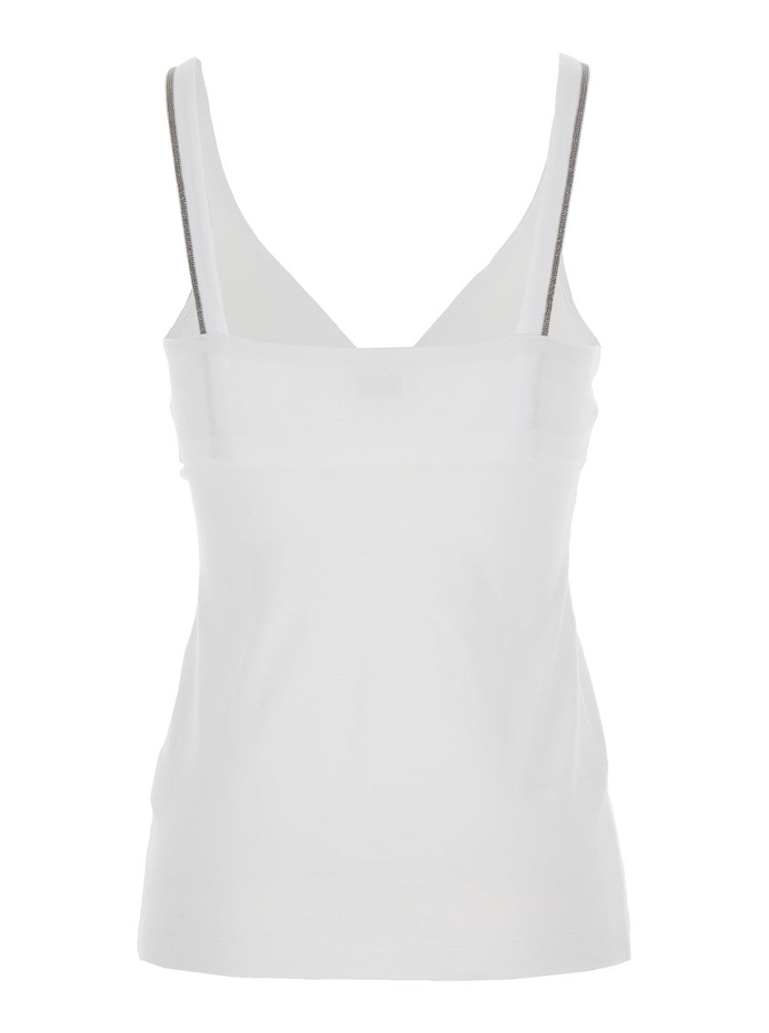 White V Neck Top 2