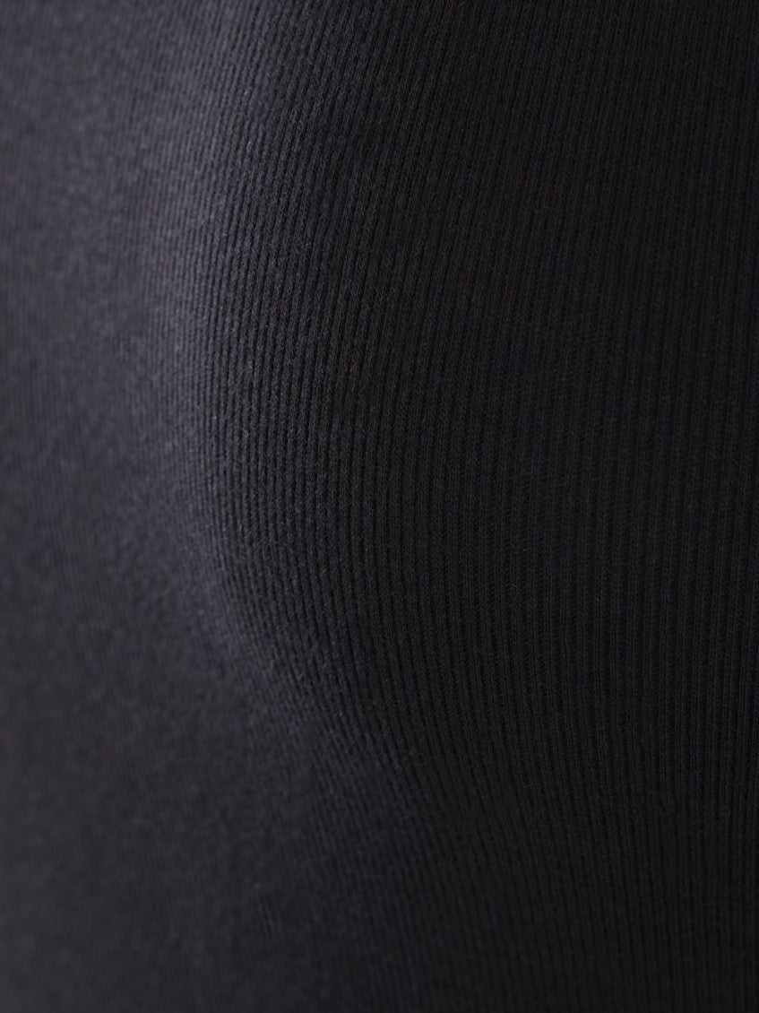 Black Solid Scoop Neck Top 4