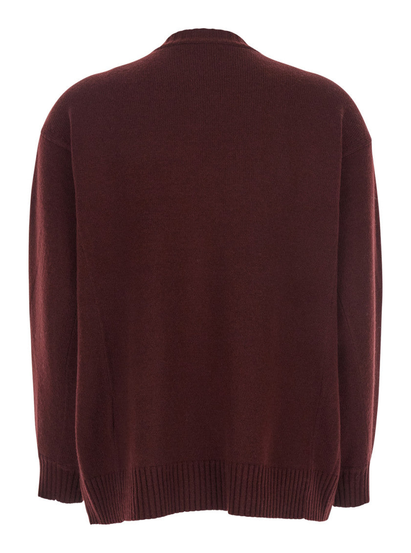 Maroon Graphic Crew Neck Sweatshirt 2