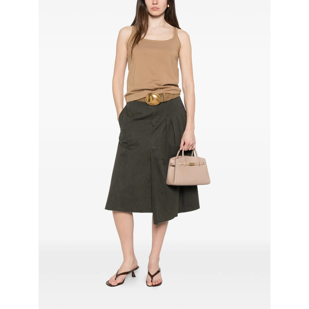 Beige Scoop Neck Top 2