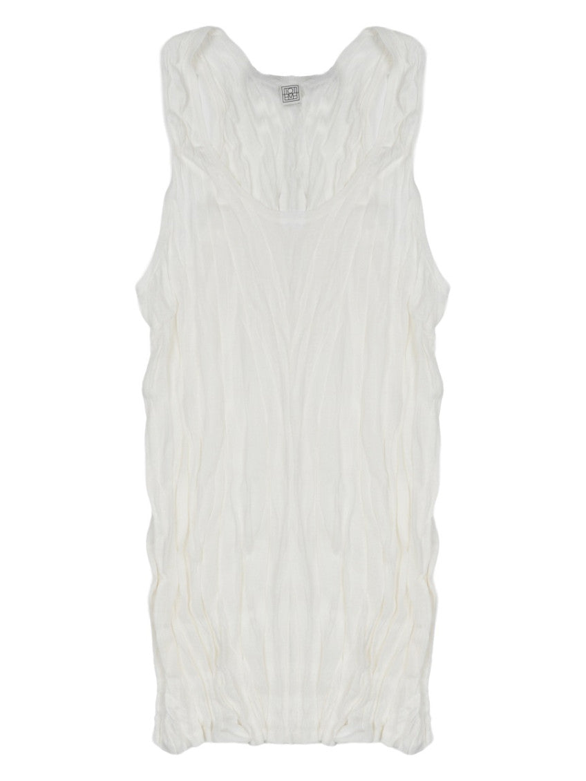 White Scoop Neck Top 1