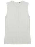 White Solid Round Neck Top 1