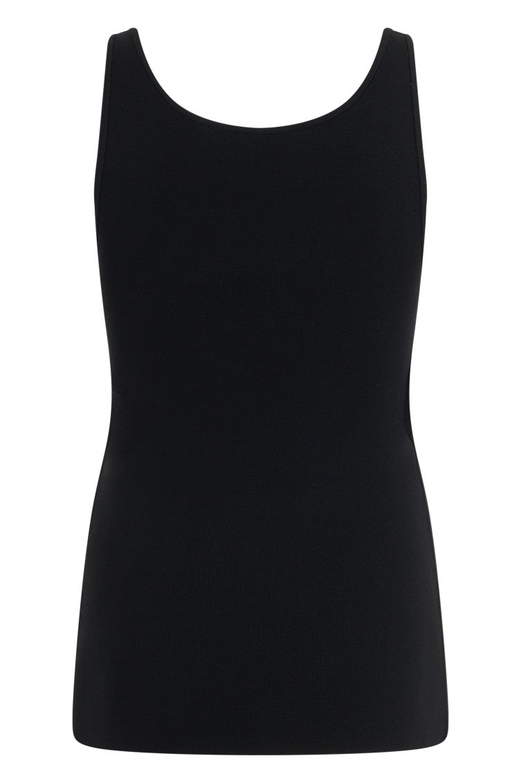 Black Scoop Neck Top 2