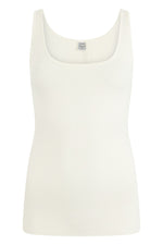 White Scoop Neck Top 1