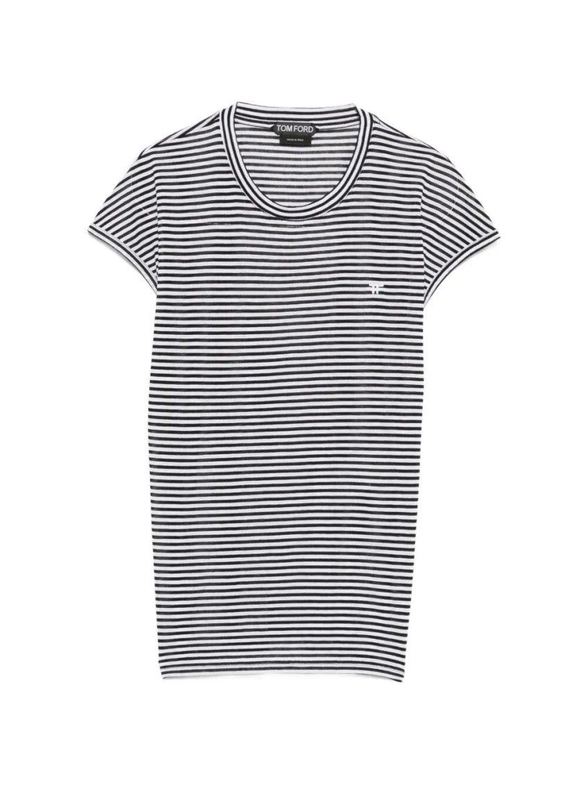 BlackWhite Striped T-shirt 1