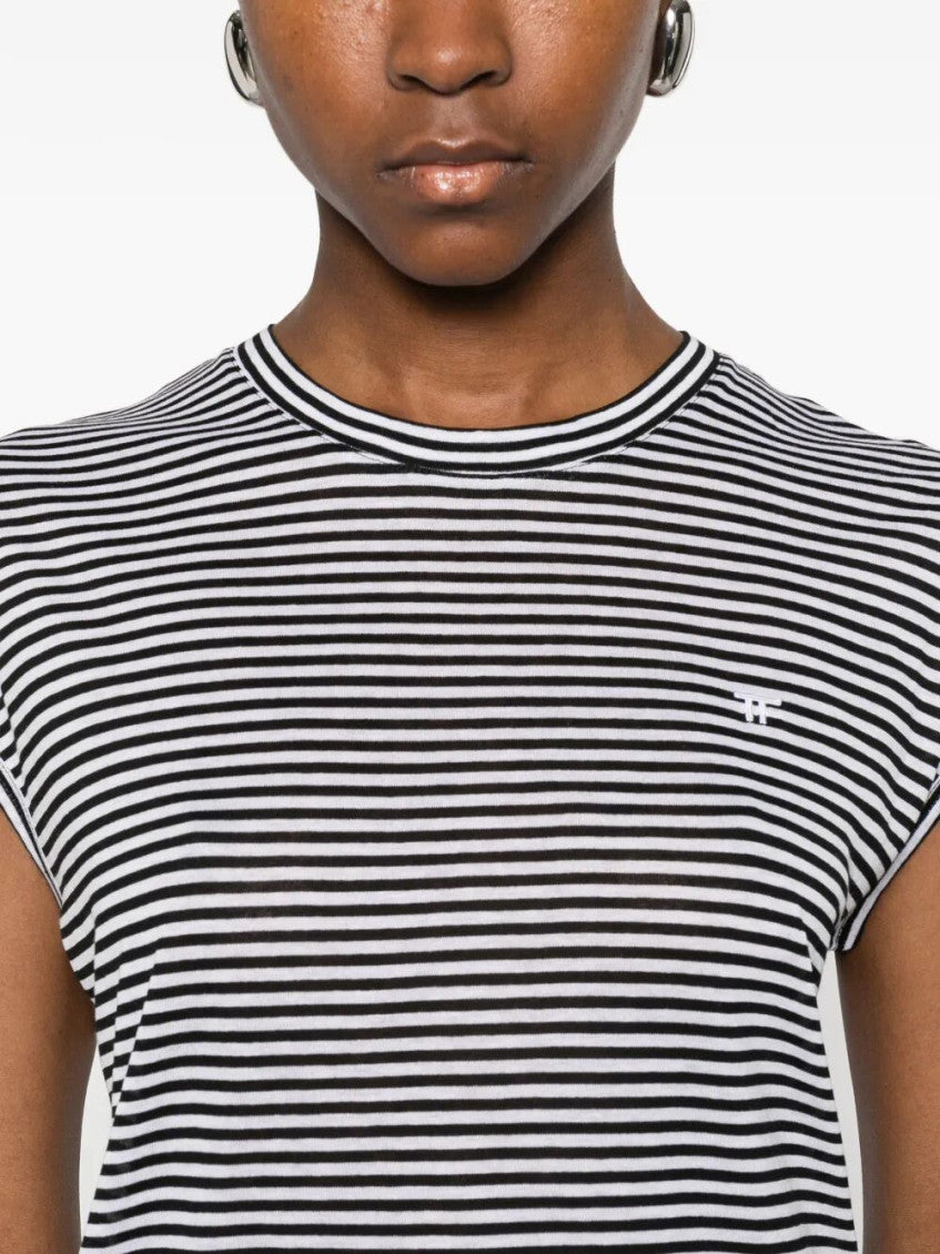 BlackWhite Striped T-shirt 3