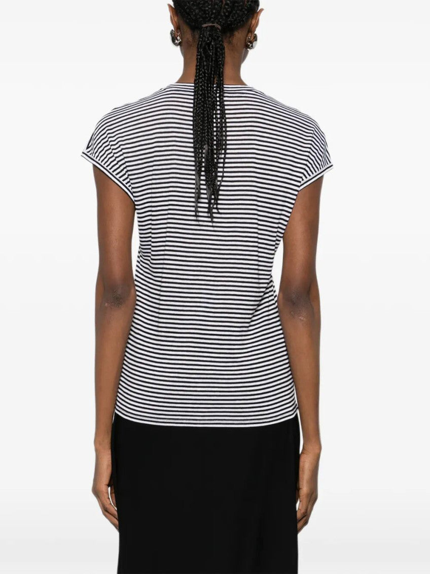 BlackWhite Striped T-shirt 4