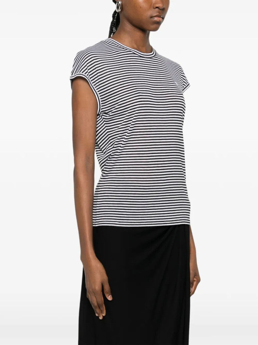 BlackWhite Striped T-shirt 5