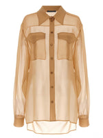 Beige Chiffon shirt 1