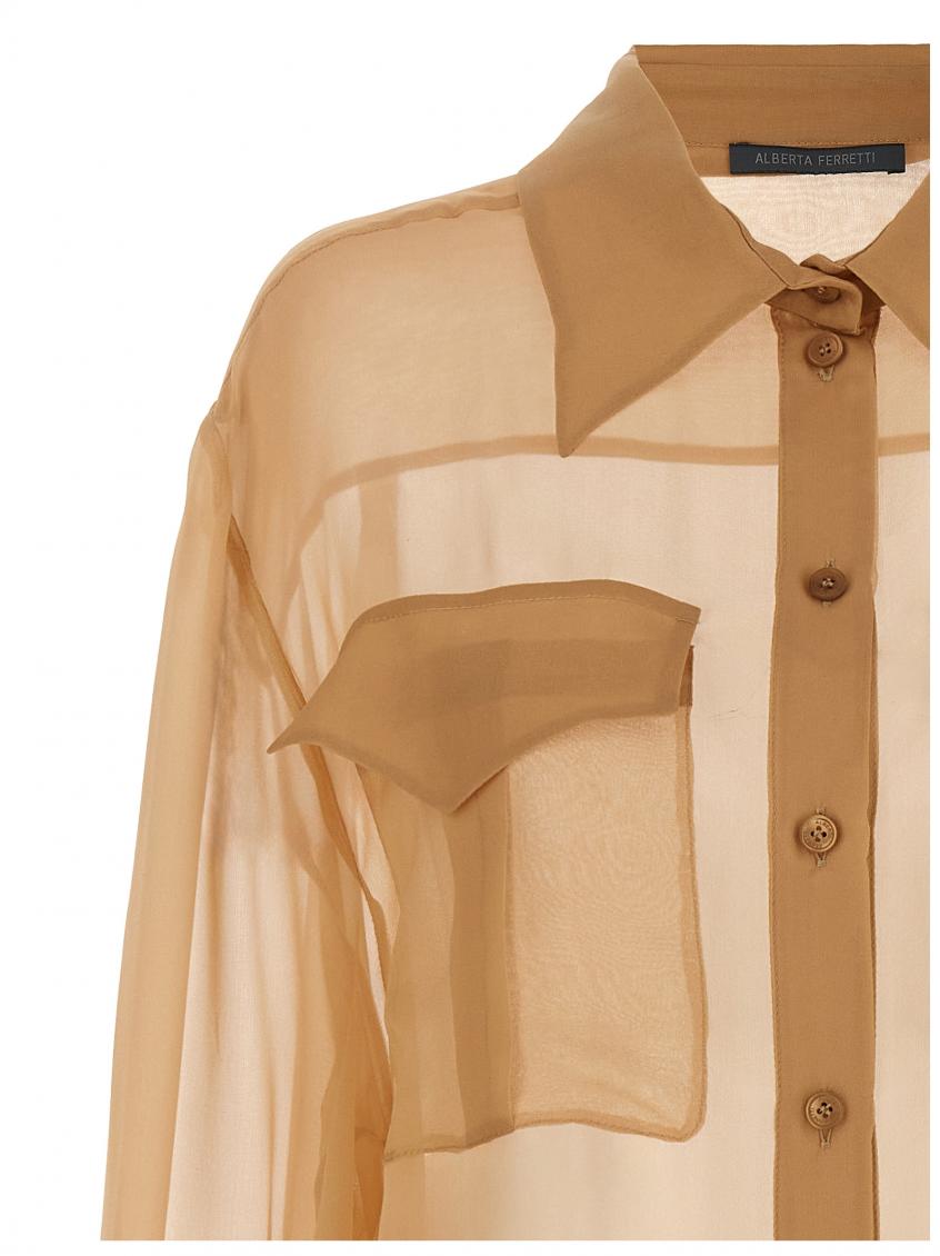 Beige Chiffon shirt 3