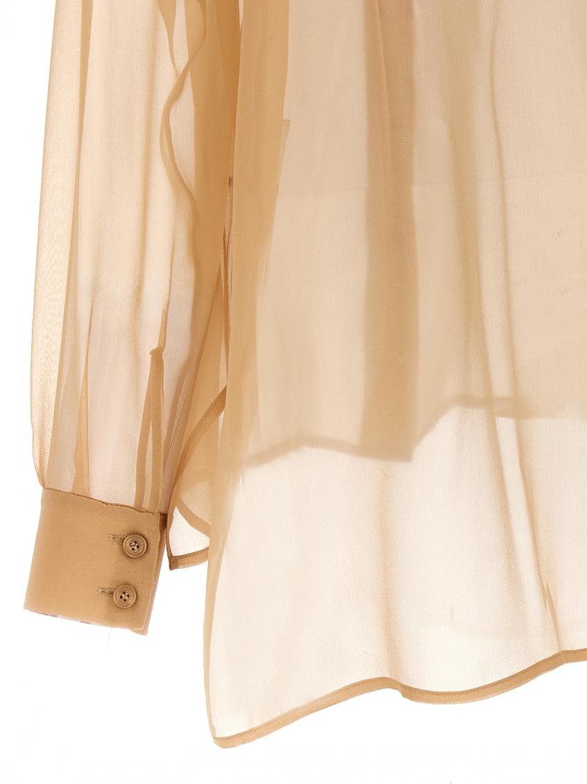 Beige Chiffon shirt 4