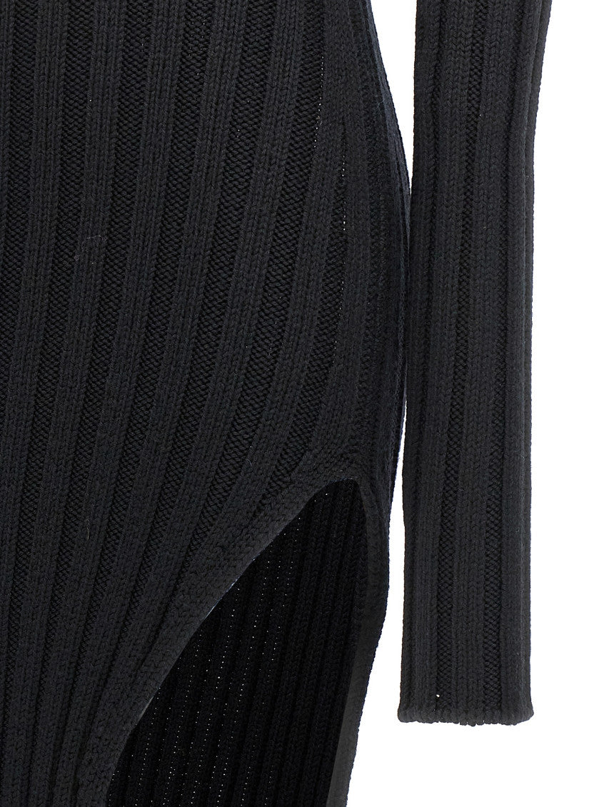 Black Cyntia Slim Fit Dress 4