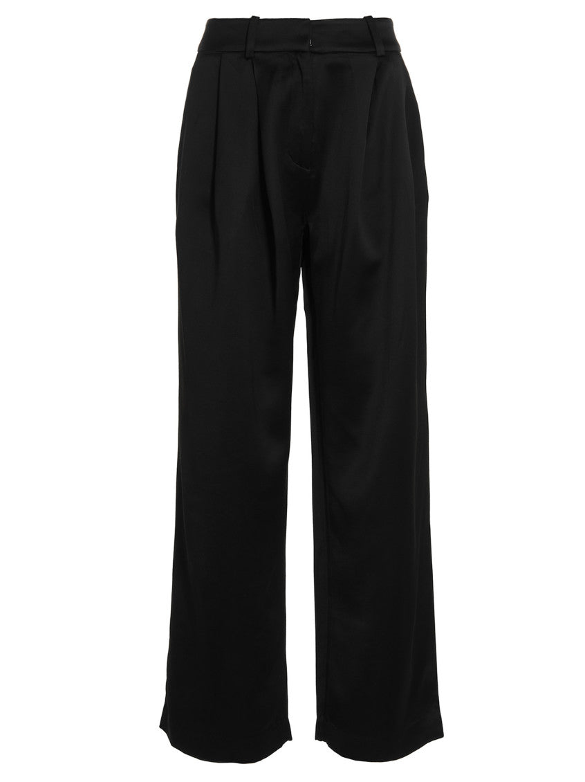 Black Front Pleats Pants 1