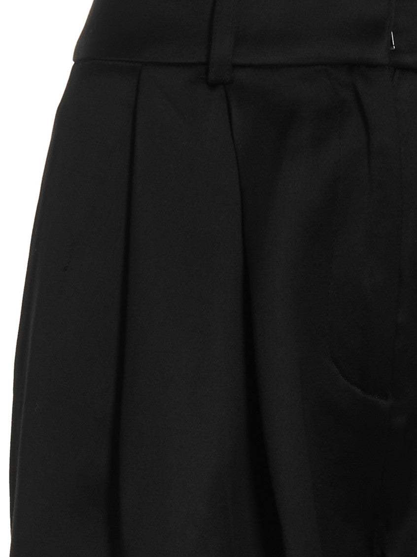 Black Front Pleats Pants 3