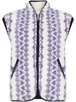 White  Printed Reversible Vest 1