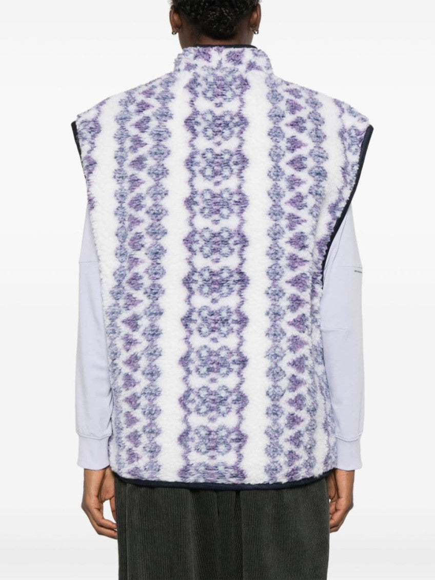 White  Printed Reversible Vest 5
