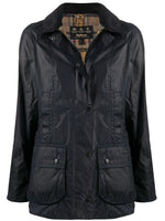 Navy Blue Beadnell Wax jacket 1