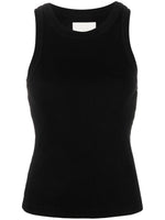 Black Sleeveless Ribbed Top 1
