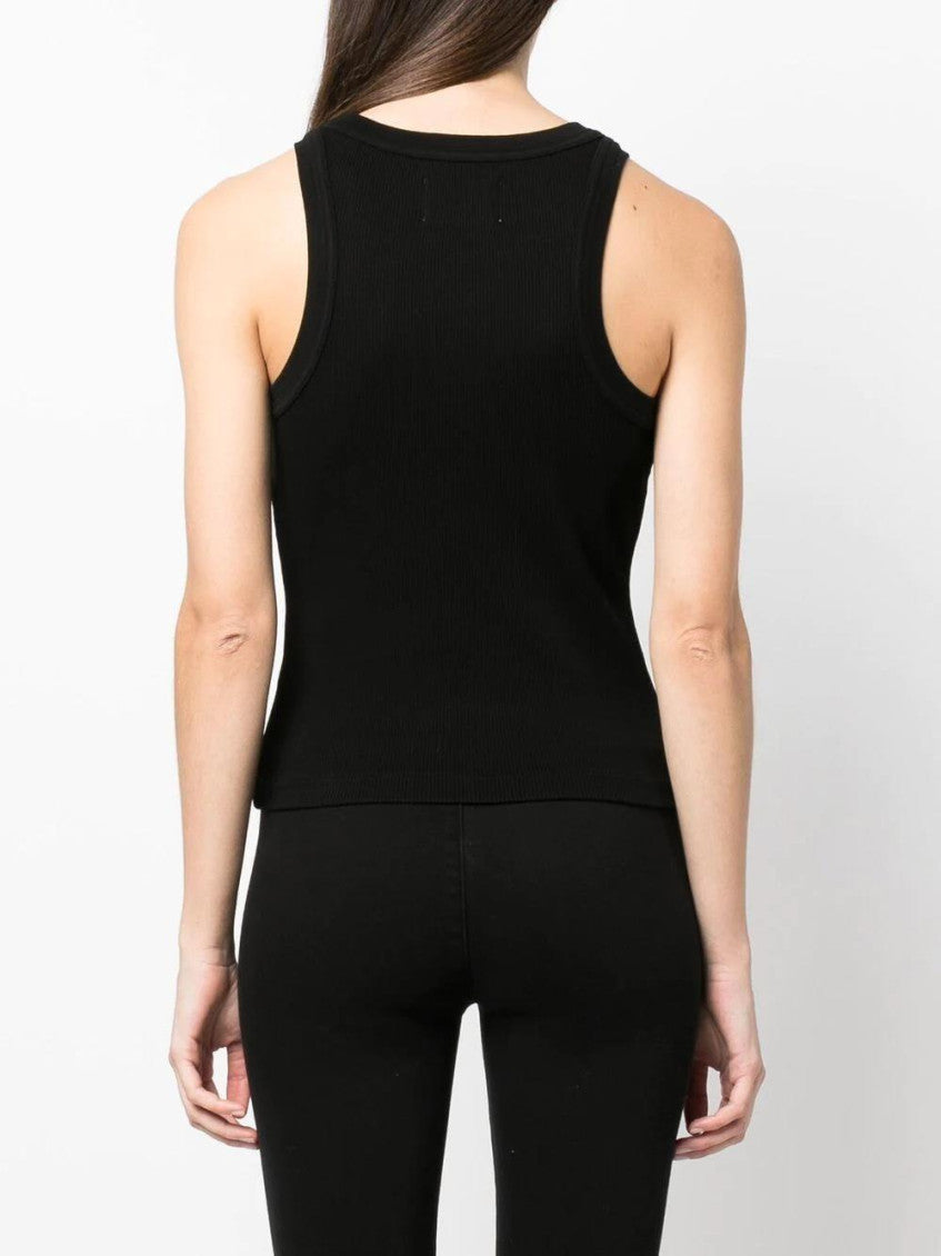 Black Sleeveless Ribbed Top 4