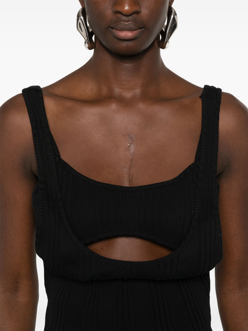 Black Layered Tank Top 5