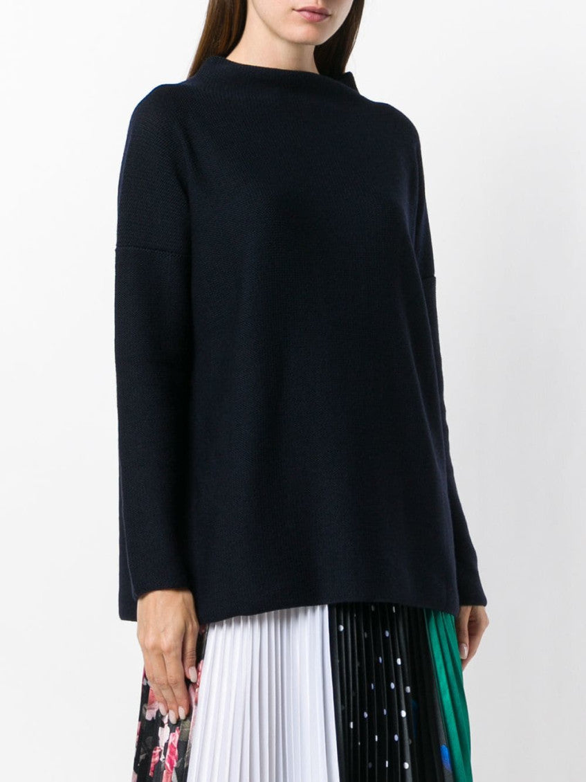 Blue Wool turtle-neck sweater 3