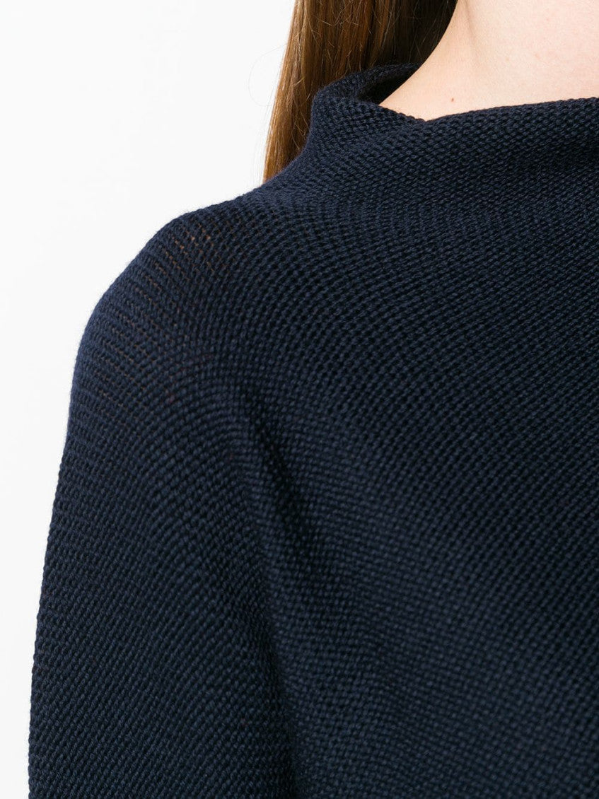 Blue Wool turtle-neck sweater 5