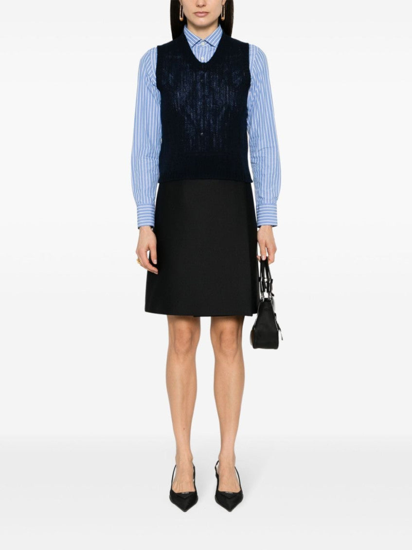 Blue Cashmere vest 4