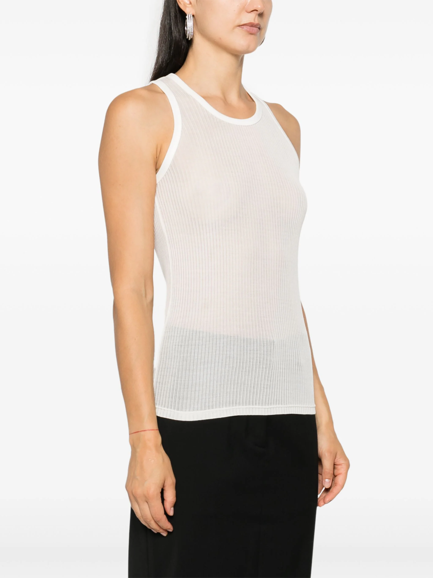 White Silk Tank Top 3