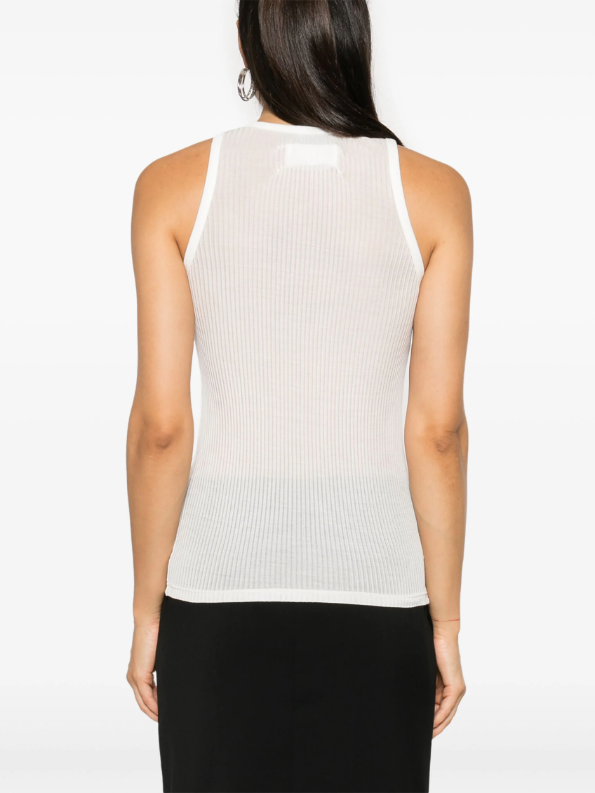 White Silk Tank Top 4