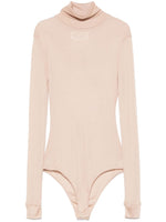 Beige Four Stitch-logo Bodysuit 1