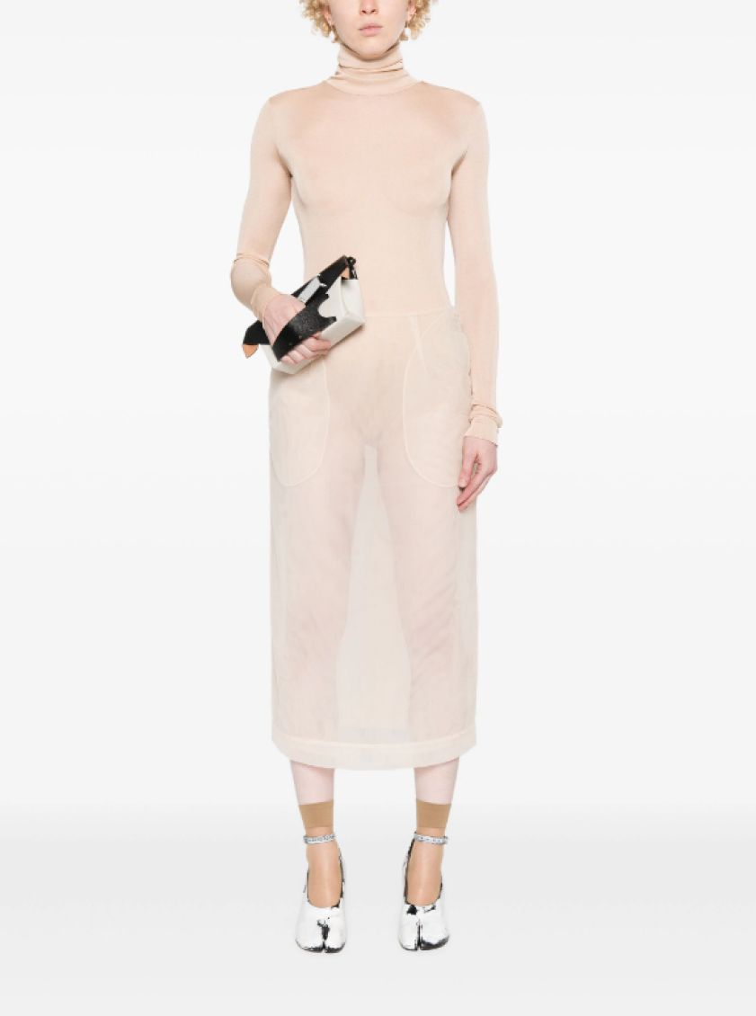 Beige Four Stitch-logo Bodysuit 2