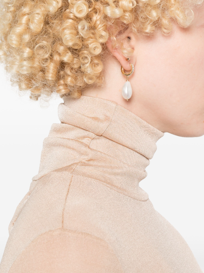 Beige Four Stitch-logo Bodysuit 5