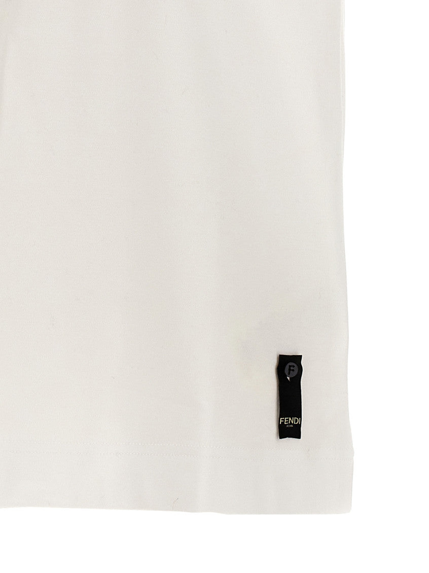 White Crew Neck T-Shirt 4