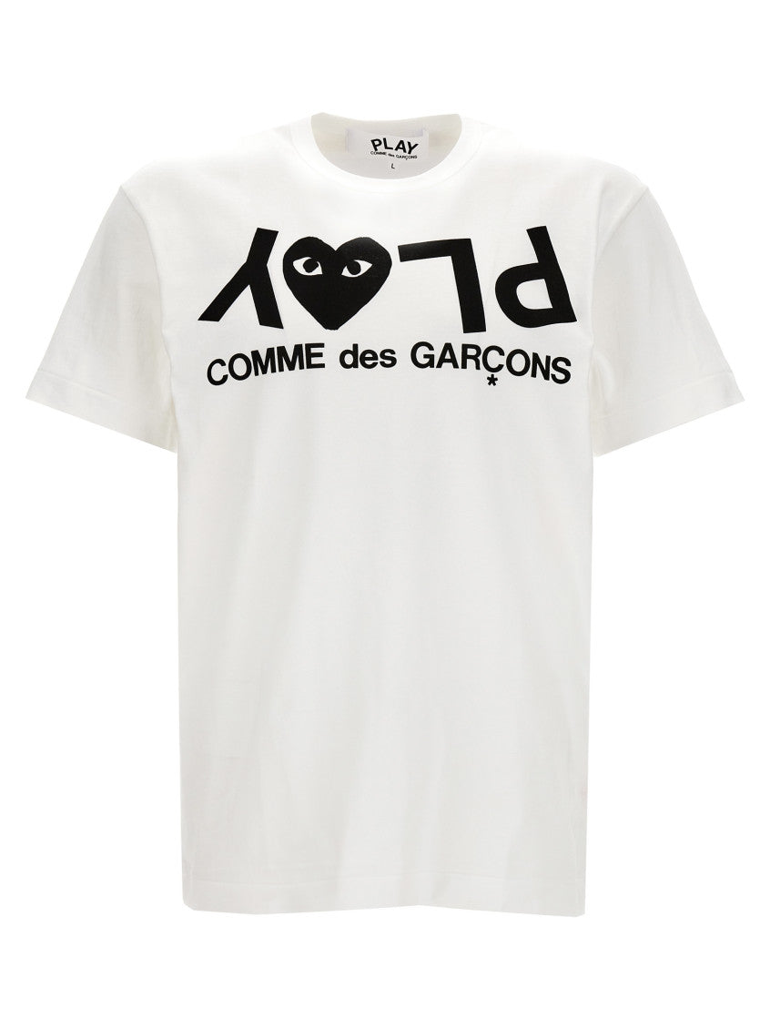 White Logo Cotton T-Shirt 1