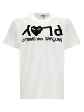 White Logo Cotton T-Shirt 1