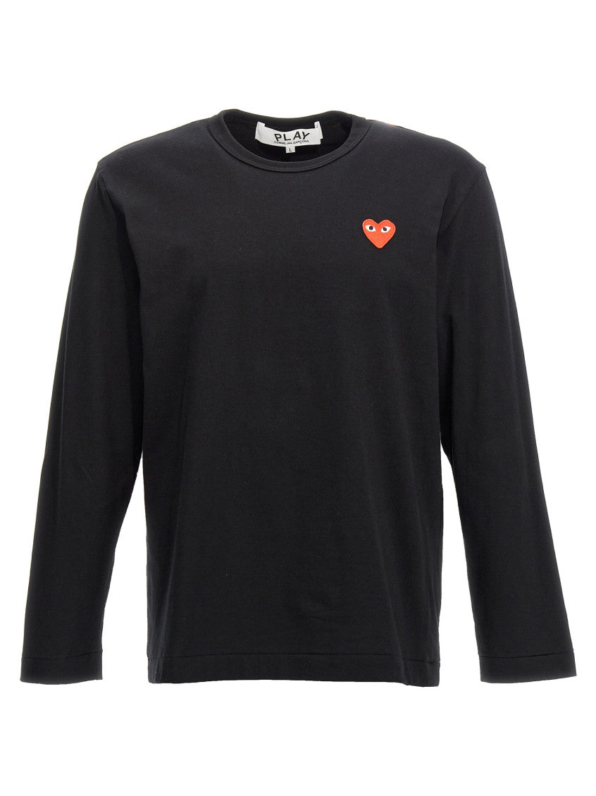 Black Logo Cotton T-shirt 1
