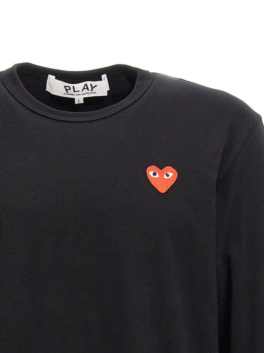 Black Logo Cotton T-shirt 3