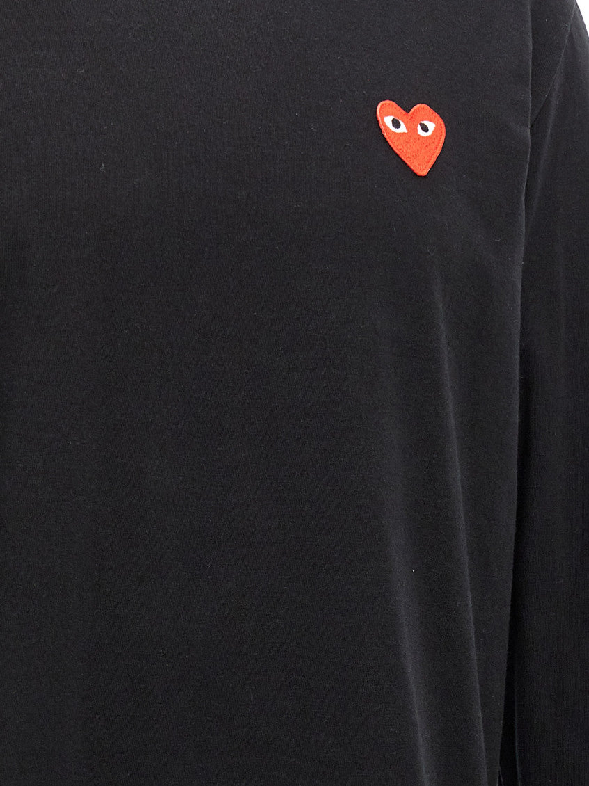Black Logo Cotton T-shirt 4