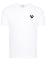 White Logo Cotton T-shirt 1