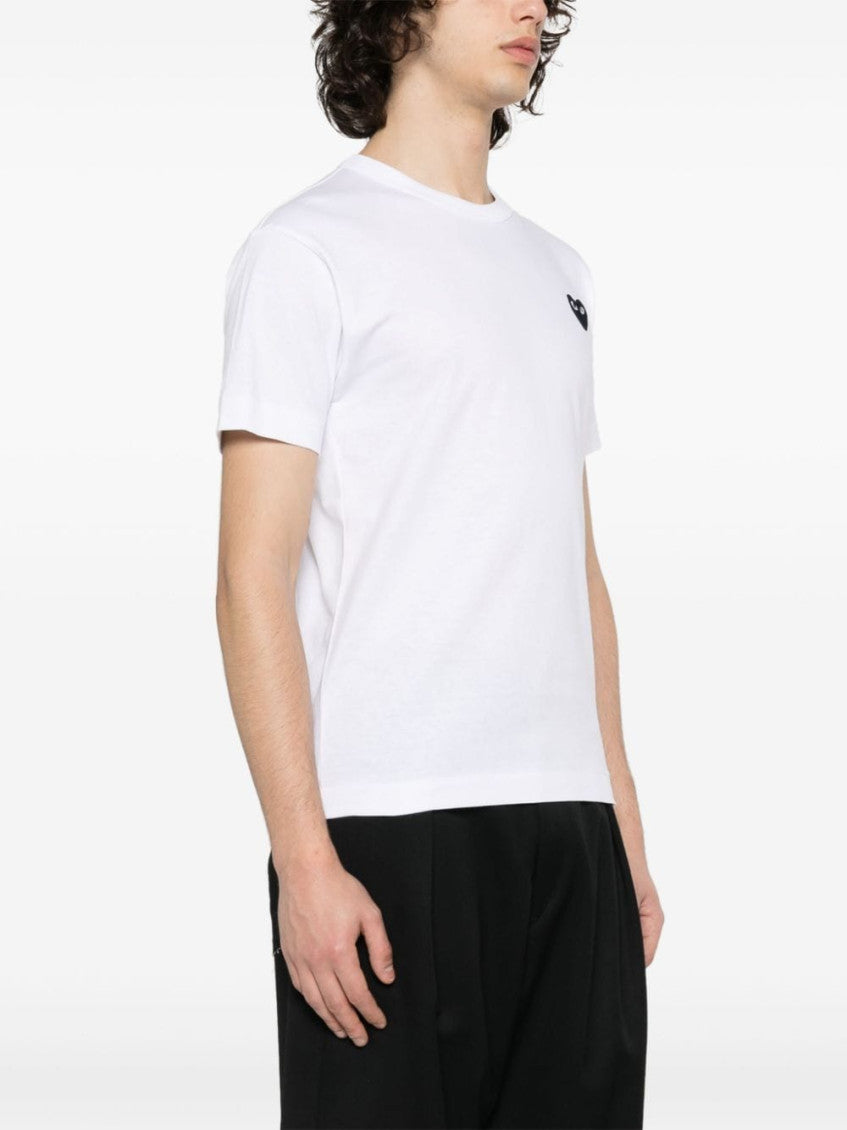 White Logo Cotton T-shirt 3